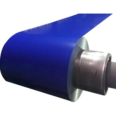 600~1250mm 幅 パーソナライズされたPPGI カラーコーティングスチールコイル 0.4mm プリペイントガルバनाइズドスチール PPGIコイル Z30-Z40コーティング
