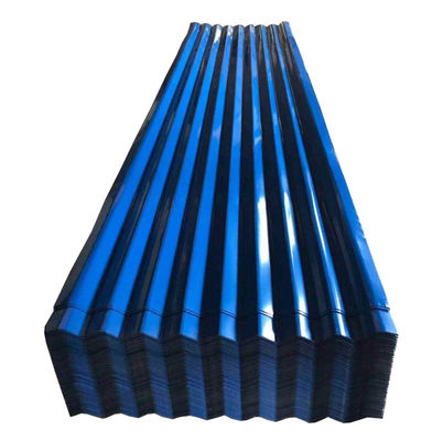 白い屋根鉄板 耐磨鋼 PPGI 波紋屋根板 亜鉛コーティング 20-275g/m2