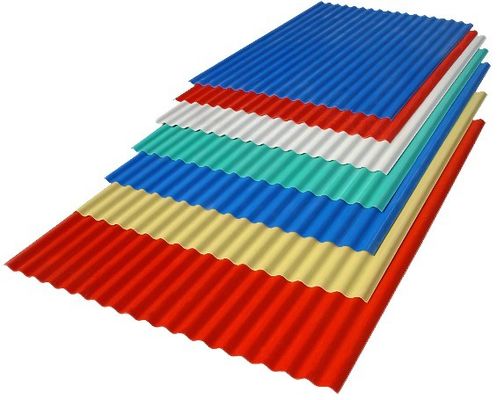 PE コーティング 0.38*1200 青 0.5mm カラーコーティング 亜鉛屋根シート 青 PPGI 瓦状屋根シート 建築用