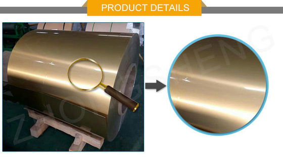 50mm-1600mm 幅 RAL 3003 RAL3004 耐久性製品のためのO H112温度でカラーコーティングアルミコイル