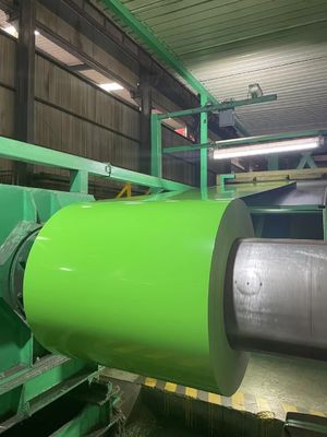 600~1500mm 幅 カラーコーティングされたPPGIコイル 熱電鋼製DX51D PPGI/PPGLコイル 標準の厚さ0.15~1.5mm