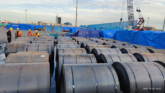 ASTM A-131 A36 Q235 HR 炭 MS 熱巻き鋼コイル 保証品数量 5*1500mm 非合金産業用