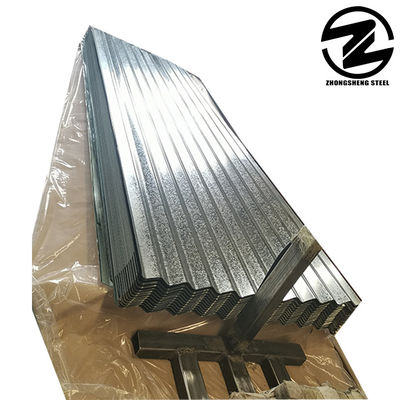 0.6mm 0.8mm 1.2mm Z80g Z100g Gi 亜鉛で覆われた鋼板 建設産業 鉄筋電圧製 瓦解型屋根板