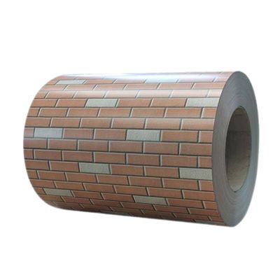 PEコーティングリフル表面 木粒色コーティング鋼コイル 屋根タイル メタル RAL9002 ASTM 標準