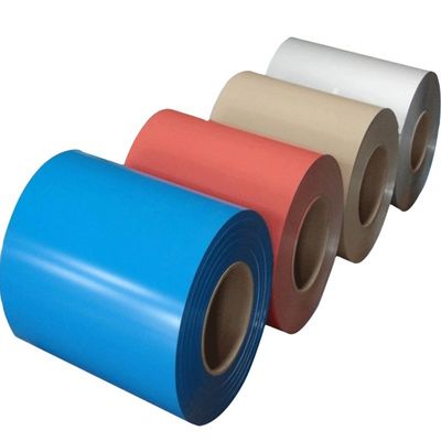 Ral 冷式ローリング ASTM/JIS CGCC/Dx51d/Z275 色塗装PPGI/PPGL 0.25-0.8mm 厚さのプリペイント鋼コイル