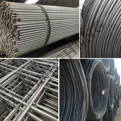 鋼筋レバー ASTM A615 グレード 60 Ss400 S355 Hrb335 Hrb400 Hrb500 建築用熱巻き鉄製変形棒