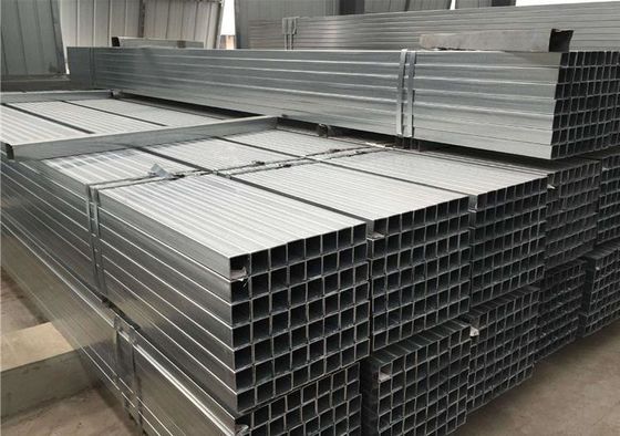 50x100mm 1.8mm 厚さ直角 Gi 保証された防水包装と許容率±1%のホールガルバン化チューブ