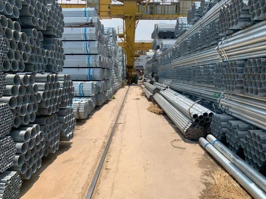 丸切断形 ASTM A106 Sch 40 ERW GI ± 1% 許容度のある鋼管