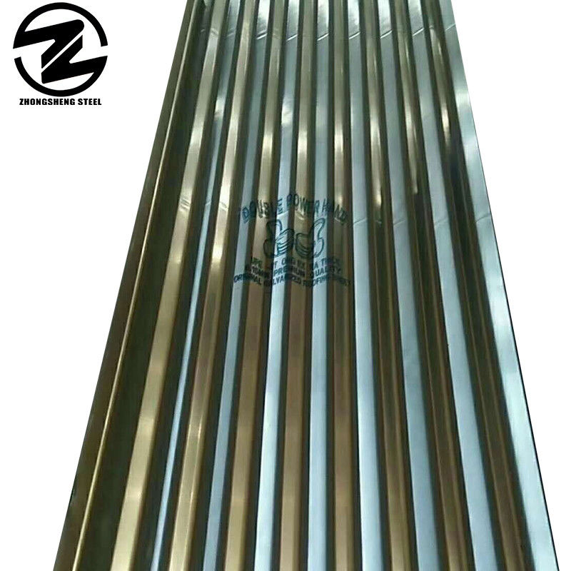 通常のスパンゲルZ80g GI 熱付ゴロゴロ屋根板 0.12*800*3000mm サイズ デコイル加工サービス
