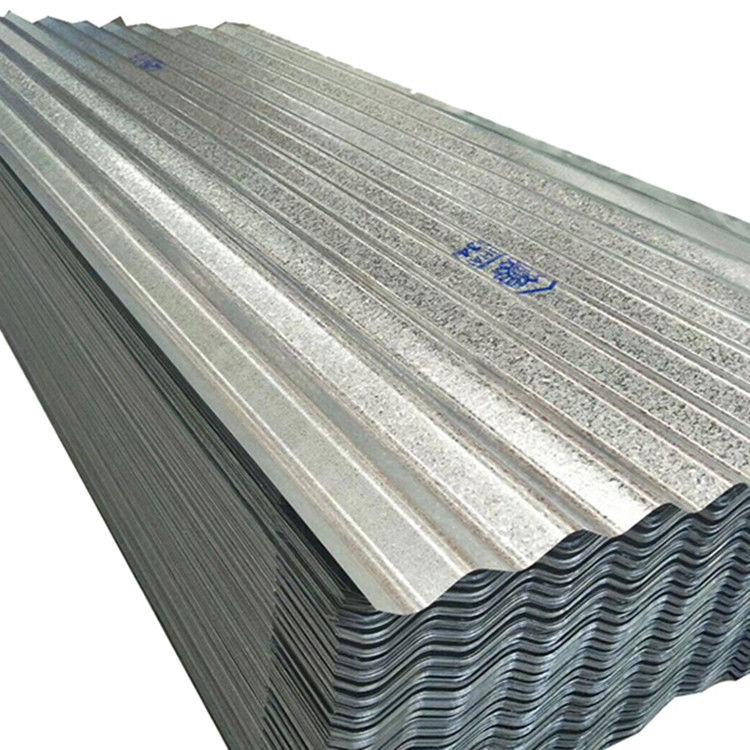 オーダーメイドロゴ 0.3*900*3000mm サイズ ビッグ スパンコール 亜鉛 120g Gi 農業用建物用のガルバン化ゴログラテッド屋根シート