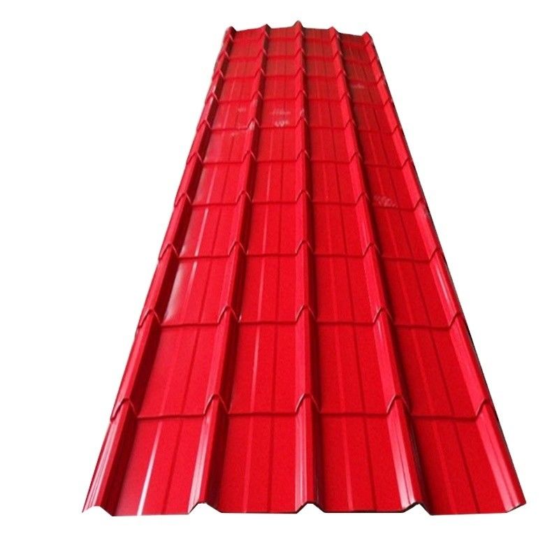 中間硬面 0.5mm厚さ RAL 8004 と RAL 8001 の屋根用色塗装ガルバनाइズされた鋼材のPPGI 屋根シート