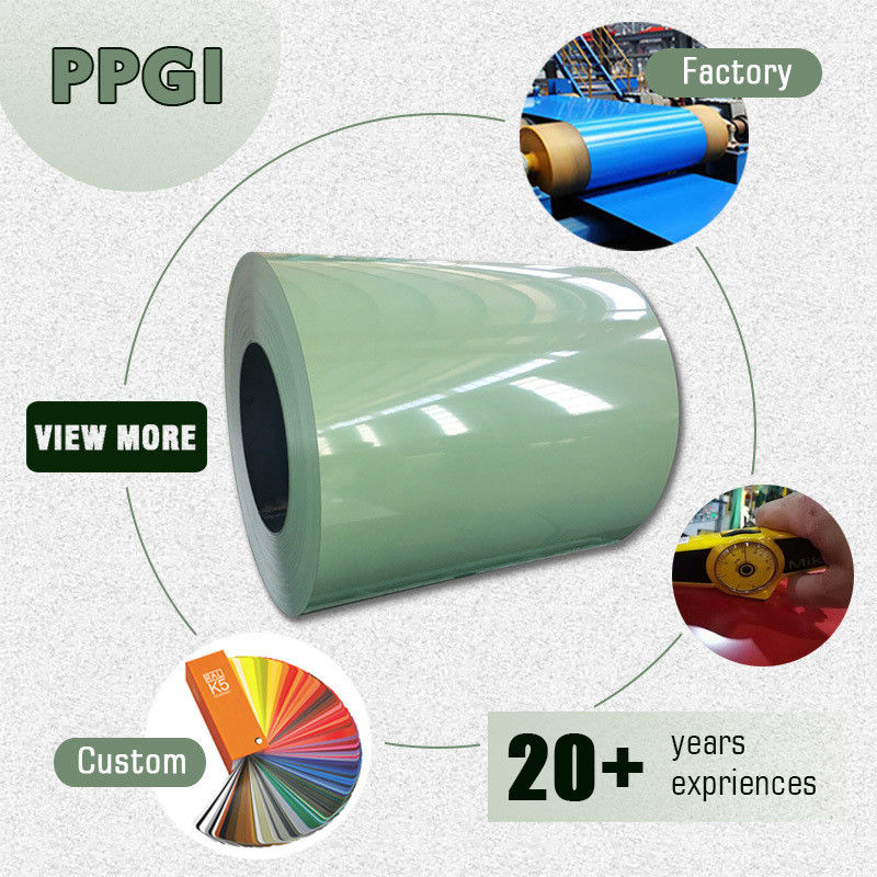 0.12-1mm 厚さ 直接販売 色 コーティング 熱電鋼コイル PPGI PPGL コイル 600-1500MM 幅